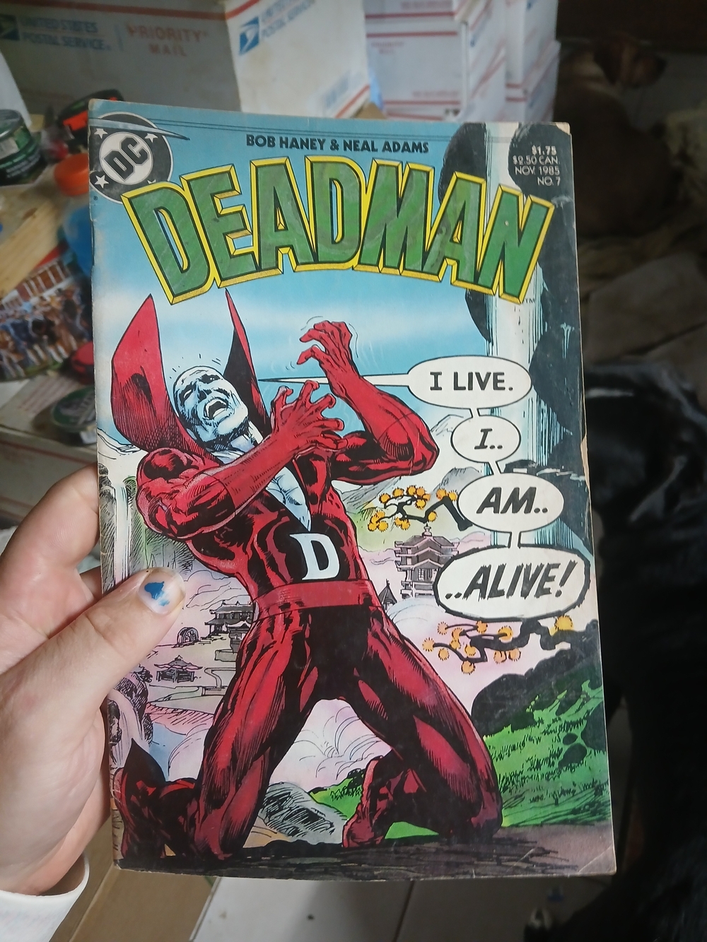 shows Deadman #7 published by DC Comics in November 1985